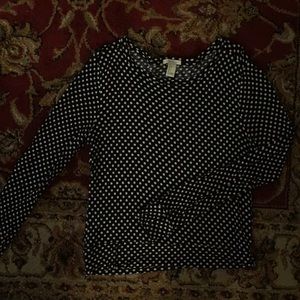 Polka dot long sleeve